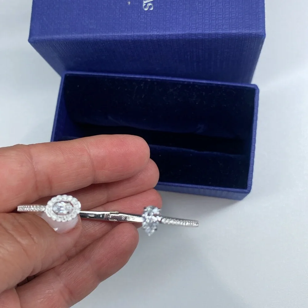 Swarovski Attract Bangle, White, Rhodium plating - Picture 10 of 16